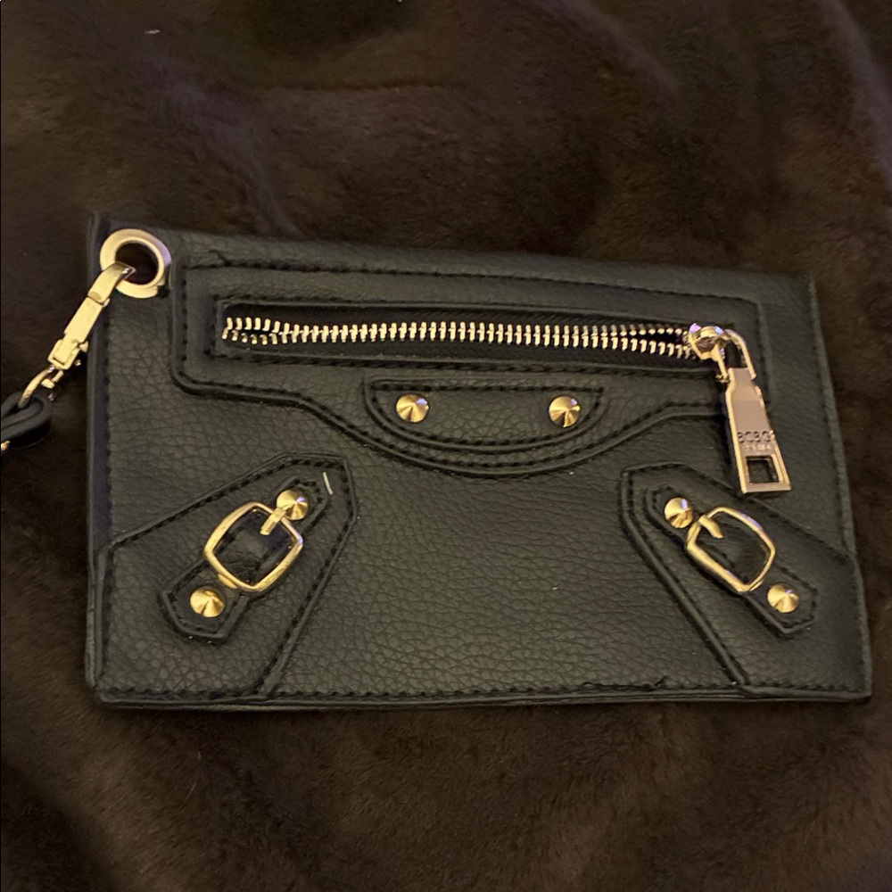 BCBG Paris Black Wristlet with Gold‎ Accents
